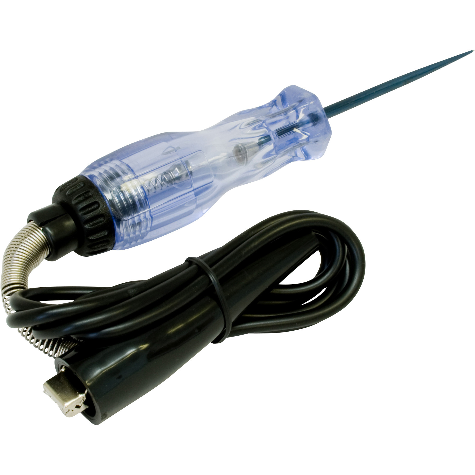 Lisle Heavy-Duty Test Light - 12V, Reinforced Probe, Handle, Cord, and Clamp, 49in. Cord, Model# 28400